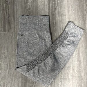Fabletics Gray Leggings with Side Detail